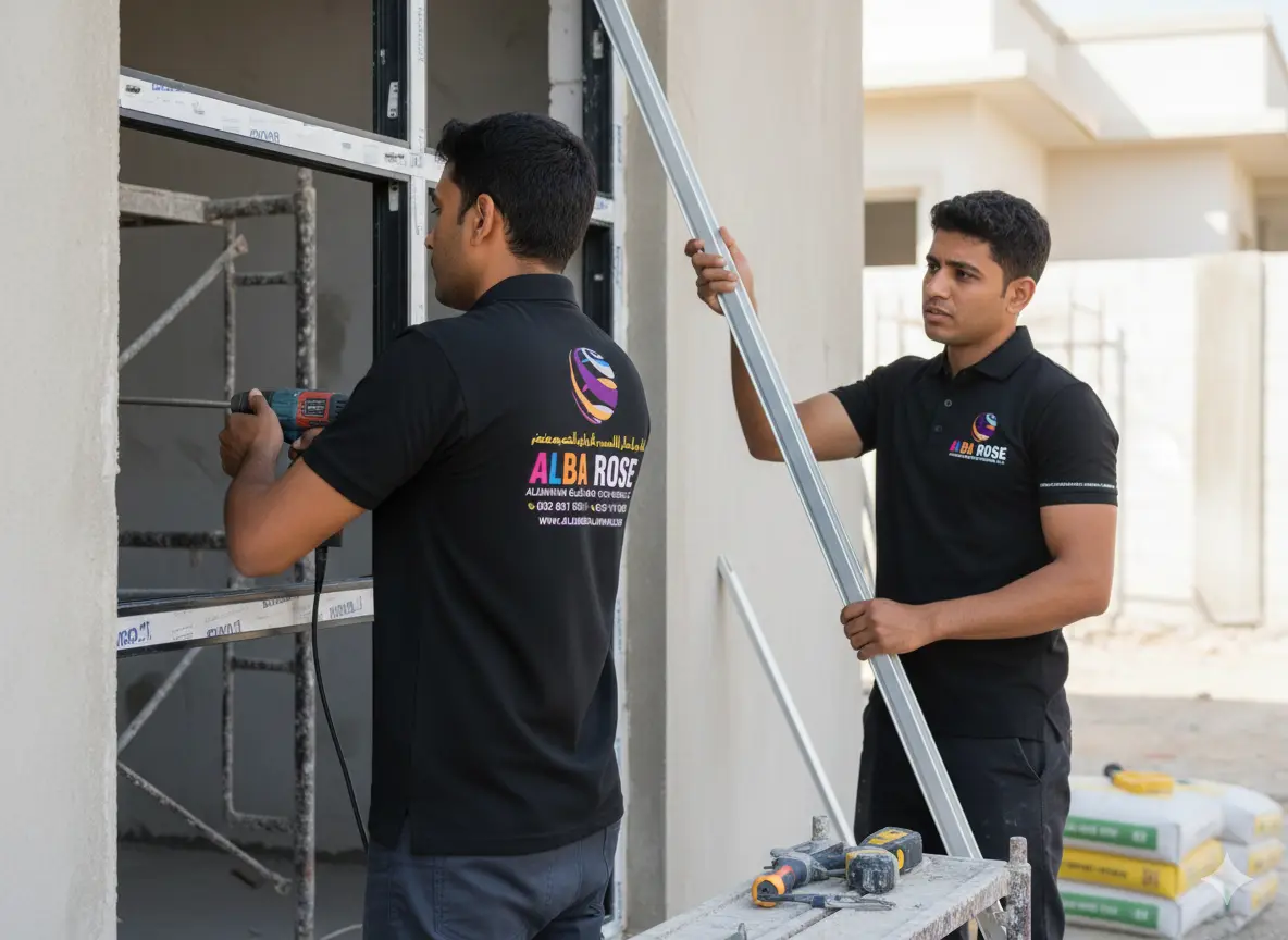 alba-rose-aluminum-workers-are-working-o-project